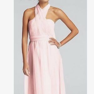 Petal pink David’s Bridal bridesmaid dress. Size 0